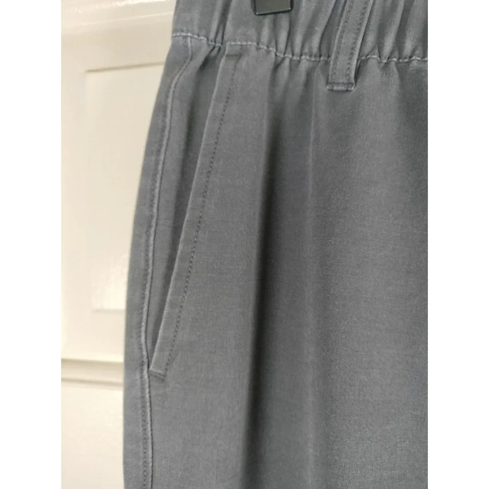 Huk Next Level Fishing Pants Boys Youth Large YL Gray Elastic Waist Stretch Sun